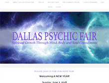 Tablet Screenshot of dallaspsychicfair.com